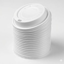 LIDS FOR 12-20 OZ PAPER CUPS WHITE 1000/CASE