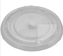 FLAT CLEAR LID WITH STRAW SLOT 107MM 1000/CS