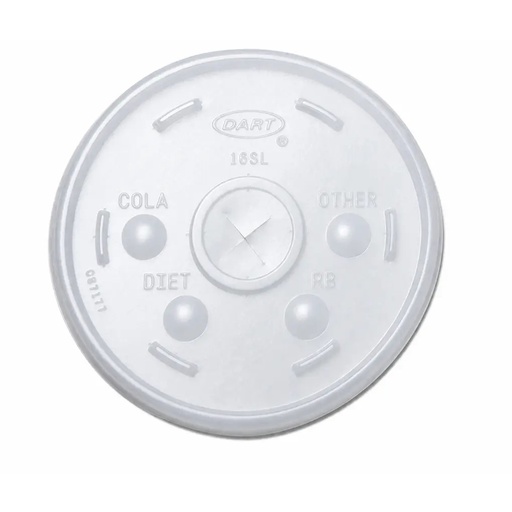 16SL Lid with Straw Slot Translucent