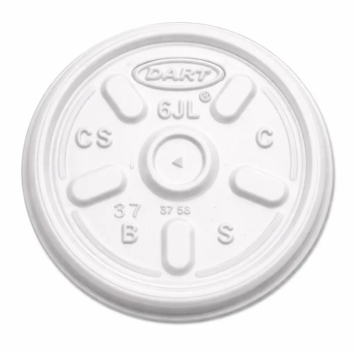 6JL Dart Vented Lids White