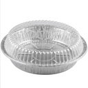 DOME LIDS- 7" ALUMINUM ROUND CONTAINER 500/CS