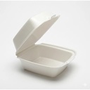 5"X5" FOAM HINGED LID CONTAINER WHITE 500/CS