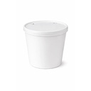 130 OZ FOOD BUCKET WHITE 125/CS