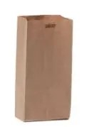 4X8 INCH 02 LB PAPER BAGS BROWN 500 /BDL