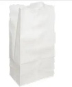 8X16 INCH 16 LB PAPER BAGS WHITE 500 /BDL