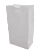 8 × 16″ 25 lb Paper Bags White