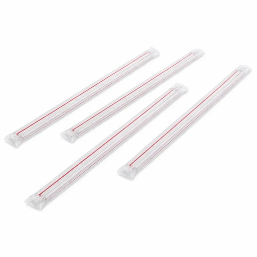  7 3/4" WRAPPED STRAWS (GIANT) 1200/CS