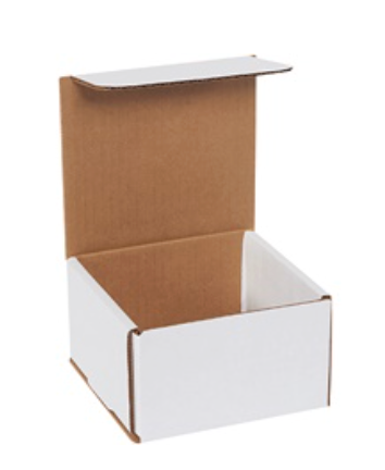 [22DCM-050503WHITE] 5X5X3 CORRUGATED MAILER WHITE 50/BDL