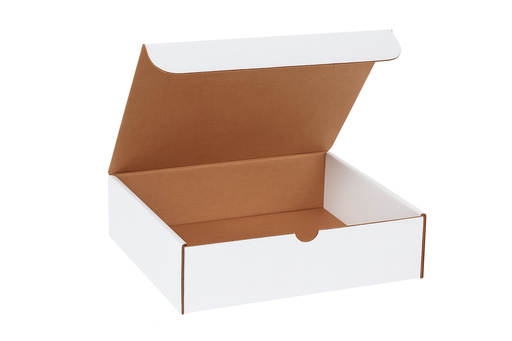 [22LM-080803WHITE] 8X8X3 LITERATURE MAILER WHITE 50/BDL