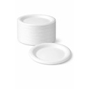 6 INCH FOAM PLATES WHITE 1000 /CS