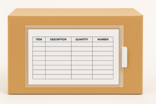 [ENV-10340634CLEARFACE] 10.75X6.75 PACKING LIST ENVELOPE  PLAIN CLEAR FACE 500 PCS/CS