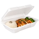 9X6X3 FOAM HINGED LID SINGLE COMPARTMENT MULTI WHITE 200/CS