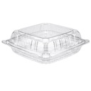 8X8X2.75 CLEAR HINGED LID PLASTIC CLAMSHELL (Shallow) 200/CS