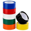 72MMX55M ACRYLIC TAPE 2MIL RED 6RLS/CS