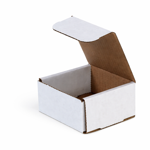 [22DCM-060402WHITE] 6X4X2 CORRUGATED MAILER WHITE 50/BDL