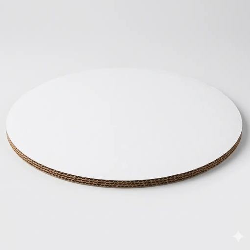 9" CORRUGATED GREASE-PROOF CAKE CIRCLE BRIGHT WHITE 100 PCS/CS