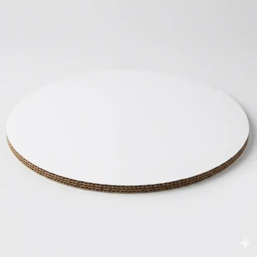 [CAKEPADS-09"WHITE] 9" CORRUGATED GREASE-PROOF CAKE CIRCLE BRIGHT WHITE 100 PCS/CS