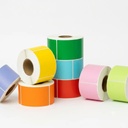  4X6 THERMAL SHIPPING LABEL COMBO ASSORTED COLORS RED ORANGE GREEN YELLOW BLUE 250 LBL/RL 5RLS/CS  