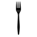 PLASTIC FORK BLACK 1000/CS