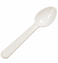3" HEAVY WEIGHT TASTER SPOON WHITE 3000/CS