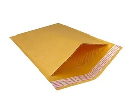 Padded kraft bubble mailer
