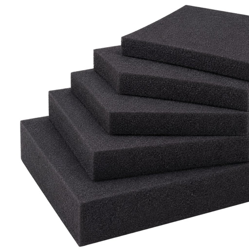 1"X48"X108' POLYETHYLENE FOAM SHEET 1.7# RECYCLED BLACK