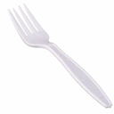 PLASTIC FORK WHITE 1000/CS