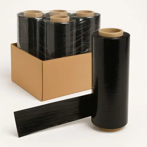 [SFHAG-18150080GABLK] 18"X1500' HAND STRETCH FILM 80GA BLACK