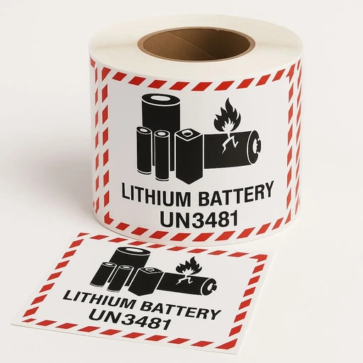 4 5/8X5 LABEL LITHIUM BATTERY HANDLING UN3481 500/RL