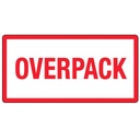 2.5X6 LABEL OVERPACK RED/WHT 500/RL