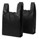 11.5X6.5X22 T-SHIRT SHOPPING BAG MIC 12.5 BLACK 1000/CS